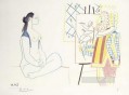 El artista y su modelo II 1958 Pablo Picasso